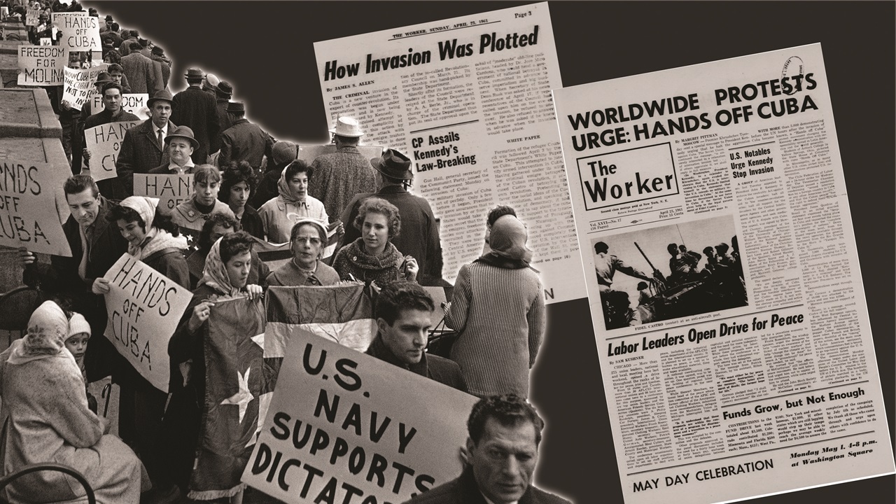 SimianX AI Cuba'ya müdahale karşıtı gösteriler, bu New York'taki gibi, 1961 Nisan'ında ülke genelinde ve dünya genelinde patlak verdi. SimianX AI Cuba'ya müdahale karşıtı gösteriler, bu New York'taki gibi, 1961 Nisan'ında ülke genelinde ve dünya genelinde patlak verdi.