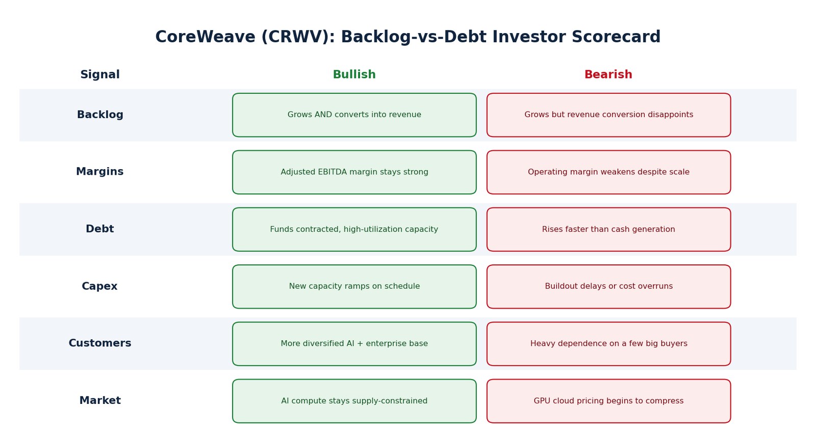 SimianX AI CoreWeave yatırımcı puan kartı SimianX AI CoreWeave yatırımcı puan kartı