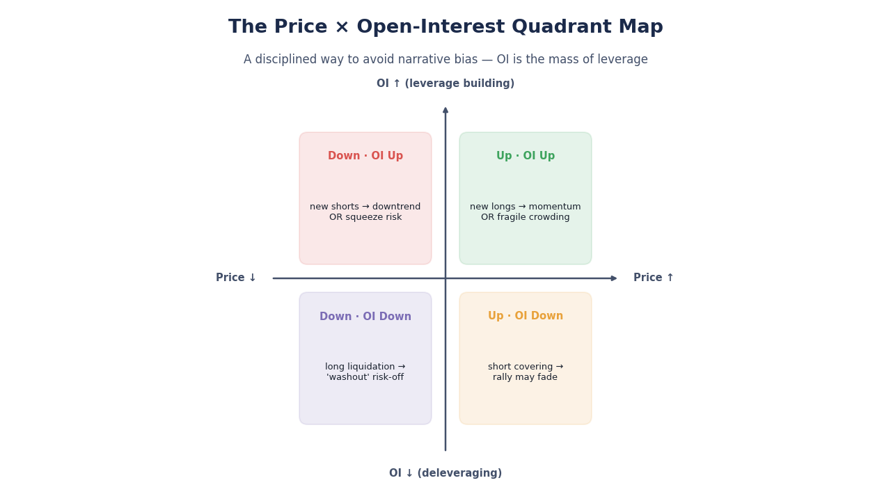 SimianX AI OI-Quadrantenkarte: Preis vs OI-Interpretation SimianX AI OI-Quadrantenkarte: Preis vs OI-Interpretation