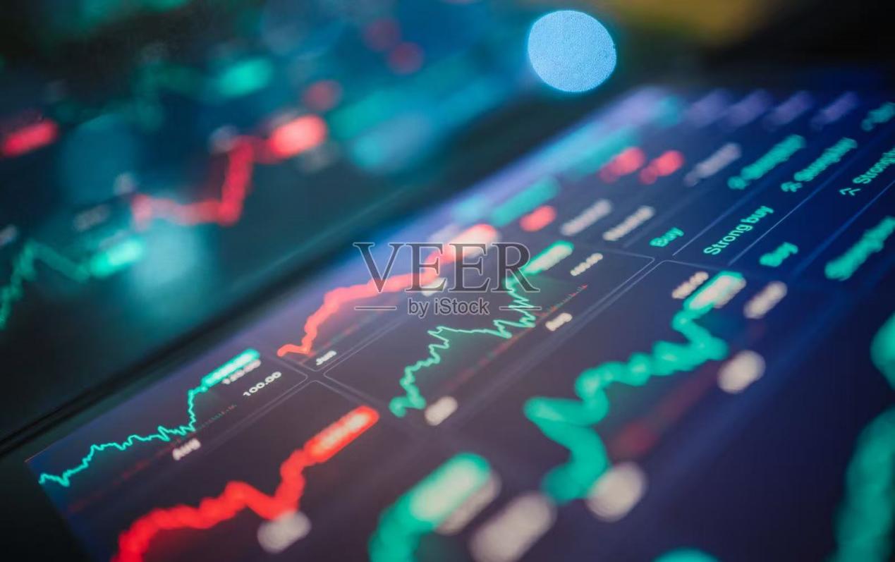 SimianX AI  A screen shows fluctuating stock charts and financial numbers.